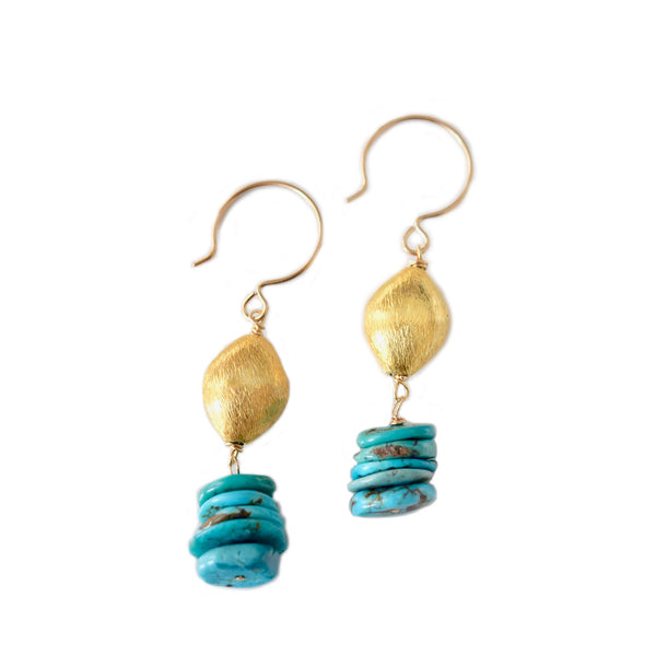 mille turquoise earrings
